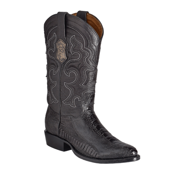 ESTAMPIDA Men´s Exotic Boots Black – Ostrich Leg/Goat