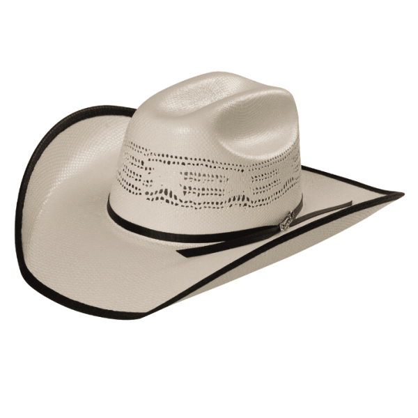 ESTAMPIDA Straw Hats Mezquite Rib Black 50X