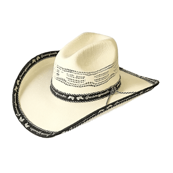 ESTAMPIDA Straw Hats Texas 50X Black/Brown