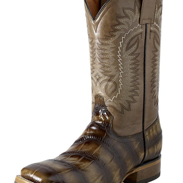ESTAMPIDA Men´s Western Boots, Honey/Bronze-Macro Coco Print