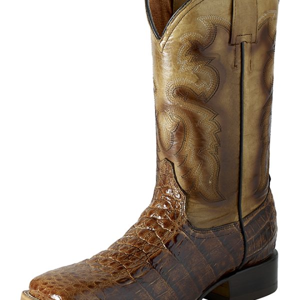 ESTAMPIDA Men´s Western Boots, Orix/Tan – Alligator Print