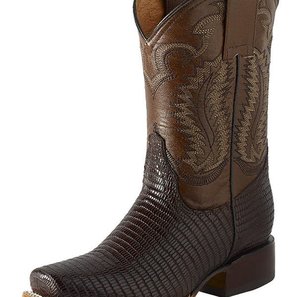 ESTAMPIDA Teen´s Boots, Moka/Brown – Lizard Teju Print
