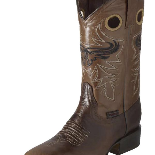 ESTAMPIDA Men´s Western Boots, Moka/Brandy