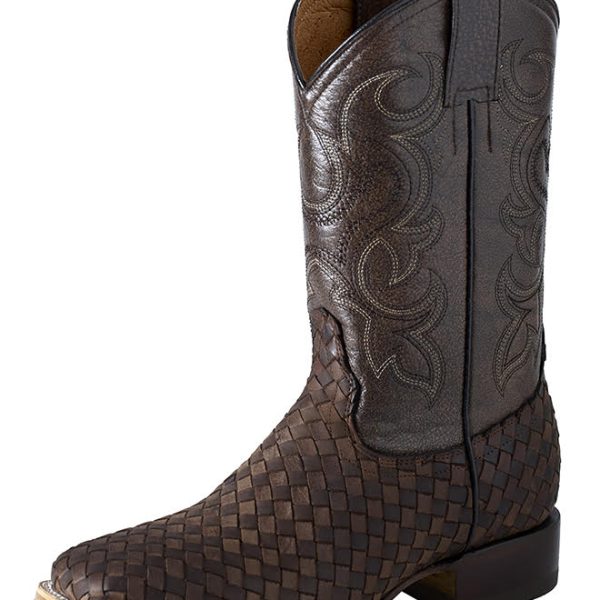 ESTAMPIDA Men´s Western Boots, Choco/Brown/Shedron