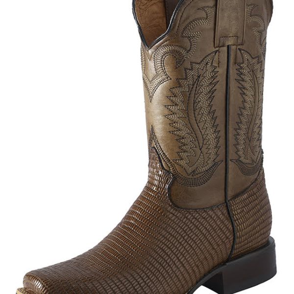 ESTAMPIDA Men´s Western Boots, Honey-Lizard Print