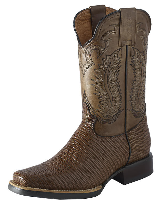 ESTAMPIDA Men´s Western Boots, Honey-Lizard Print - Furia