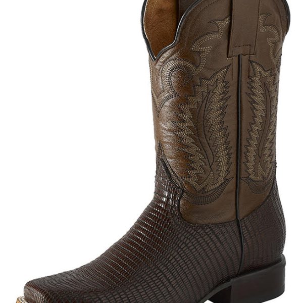 ESTAMPIDA Men´s Western Boots, Moka-Lizard Print