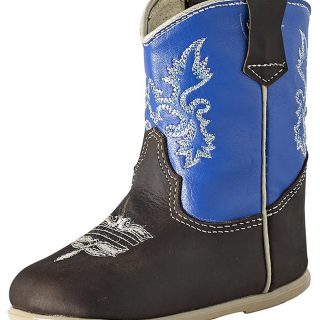 ESTAMPIDA Baby´s Boots, Brown/Blue – Crazy