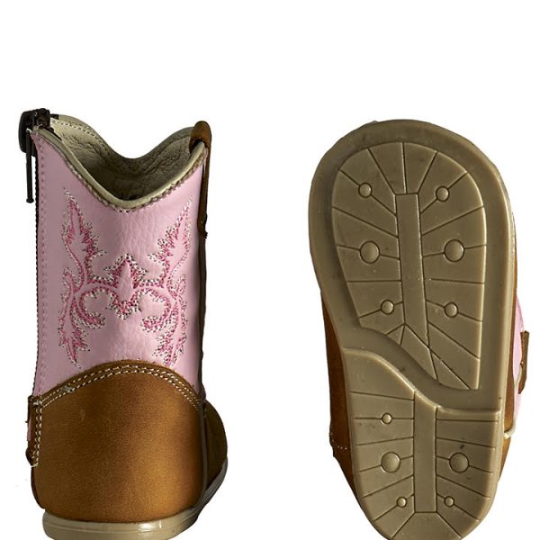 ESTAMPIDA Baby´s Boots, Honey/Pink – Crazy