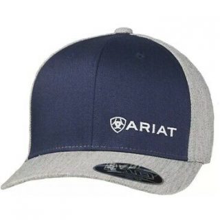 ARIAT – Two Tone Baseball Hat Cap Navy Gray. FREE SHIPPING
