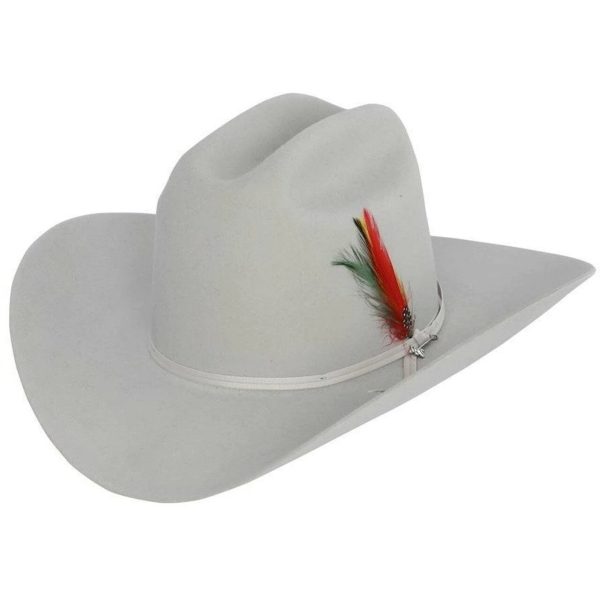 STETSON 6X Silver Grey Rancher, Felt Hat. FREE SHIPPING !