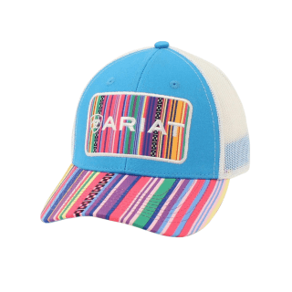 Ariat Ladies Snap Back Large Patch Stripes Multicolored Baseball Hat A300017797