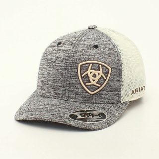 ARIAT TAN HEATHER GREY GRAY WHITE - HATS CAP - 1504908
