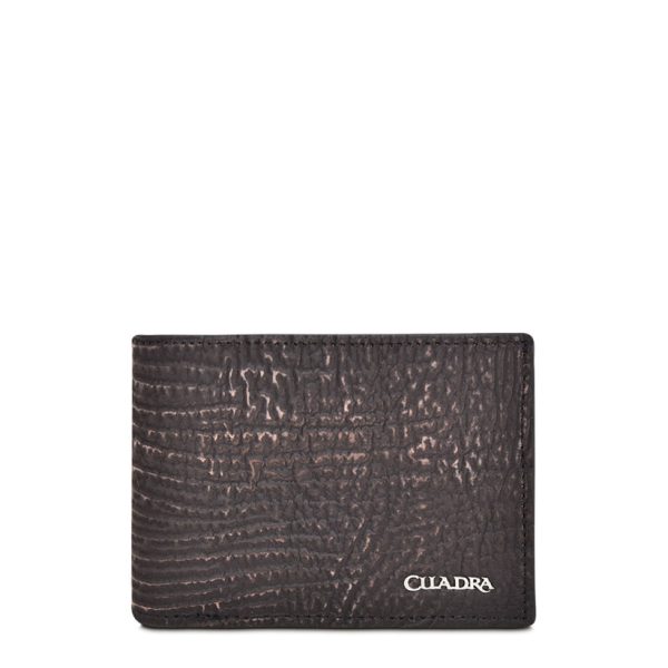 Cuadra Men's Brown Genuine Shark Leather Bifold Wallet DU346 - B2910TI