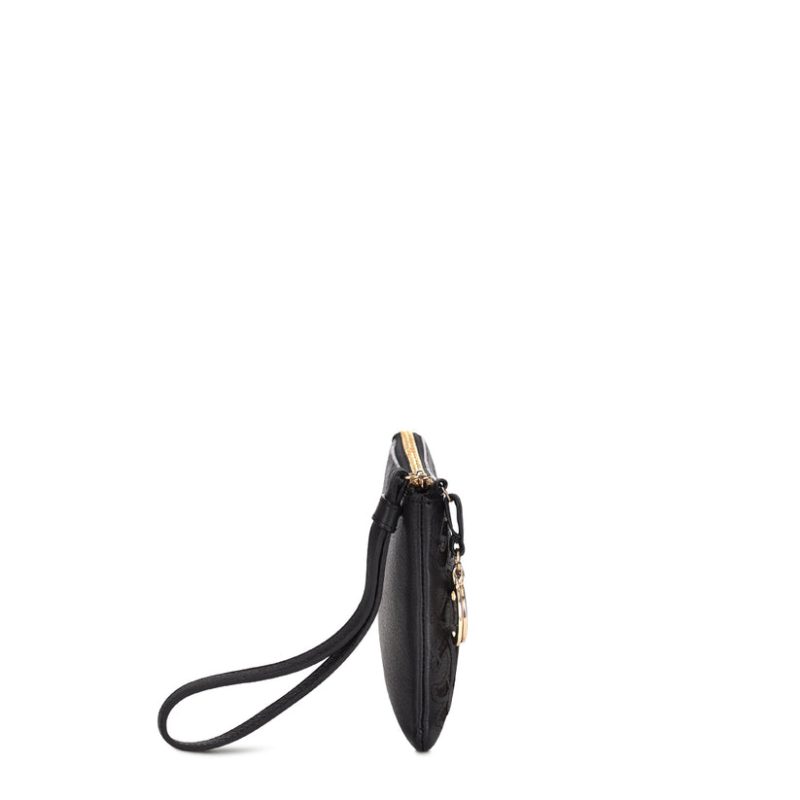 Cuadra Women's Black Genuine Stingray Leather Wristlet DU331 - BD192MA