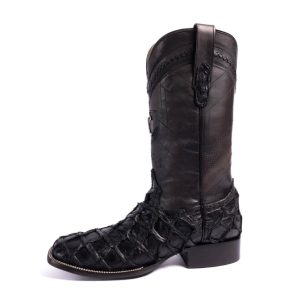 Cuadra Men Black Glazed Fish Pirarucu