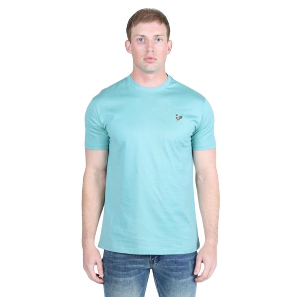 Mens Modern Fit Premium Cotton Rooster Logo T-Shirt - PST9846