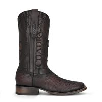 MN LISBOA CHERRY PYTHON EMBROIDERY & LASER & WOVEN  SQUARE TOE