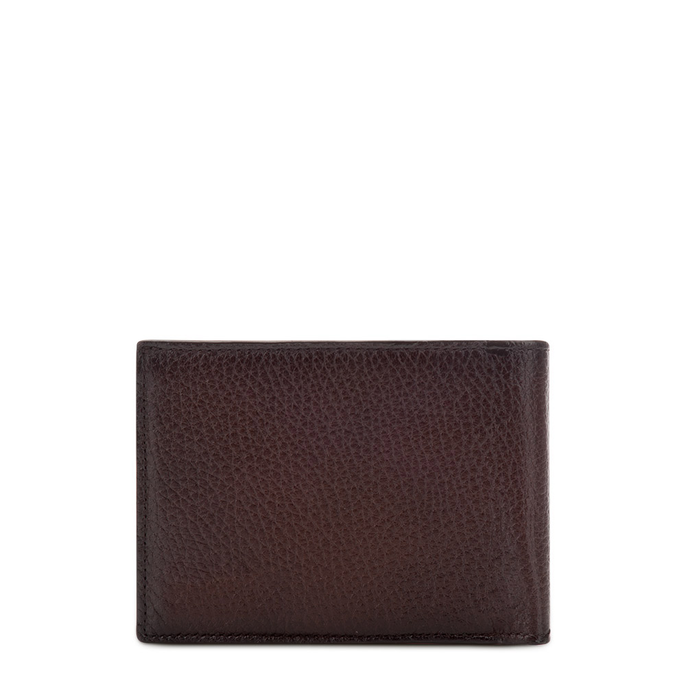 CUADRA Men's Brown Suede Stitching Wallet - Image 3