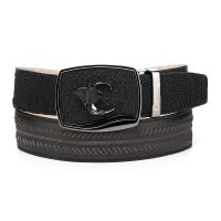 Elegant Black Stingray Woven Belt