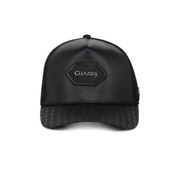 Men's Black Stingray Patch Western Cap