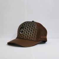 Brown Studded Western Cowboy Cap