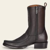 Men's Black Elephant Laser Cut Boot